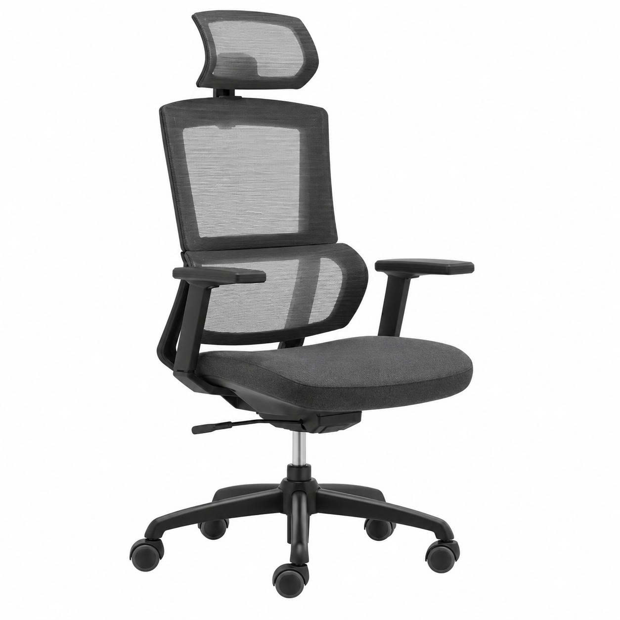 Ghế Xoay Văn Phòng GX73 Có Tựa Đầu – Nâng Hạ, Xoay 360 Độ