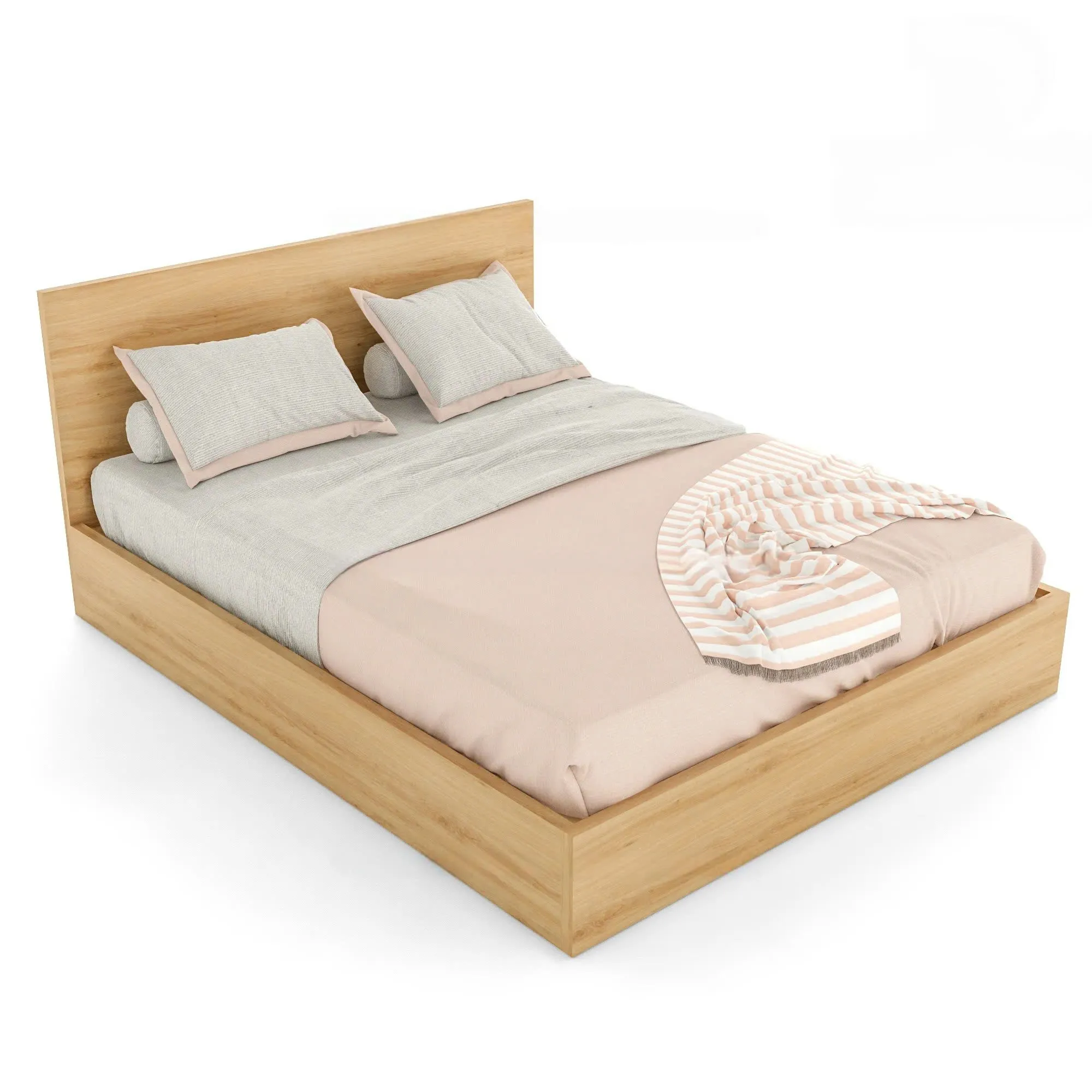 Giường Ngủ Gỗ Không Kệ Thanh Lịch - GN27
