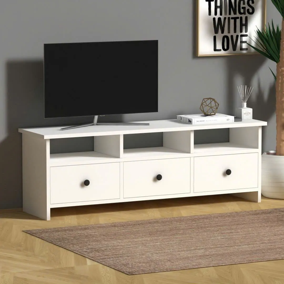 Kệ Tivi Gỗ 3 Hộc Cánh Lật Hiện Đại - KTV18