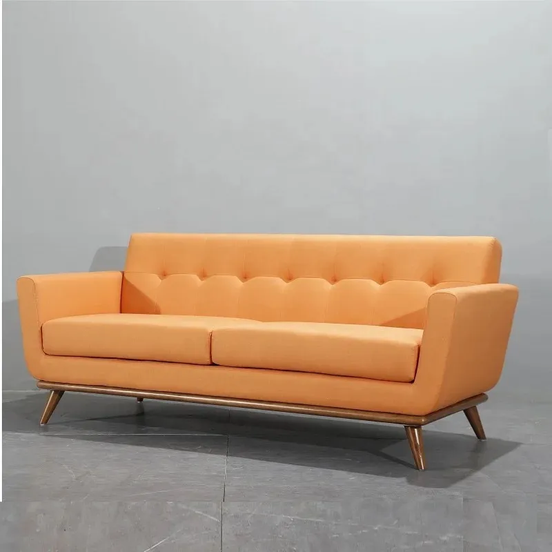 Ghế Sofa Văng Dài Nỉ Màu Vàng Đẹp Tại Xưởng - SF13