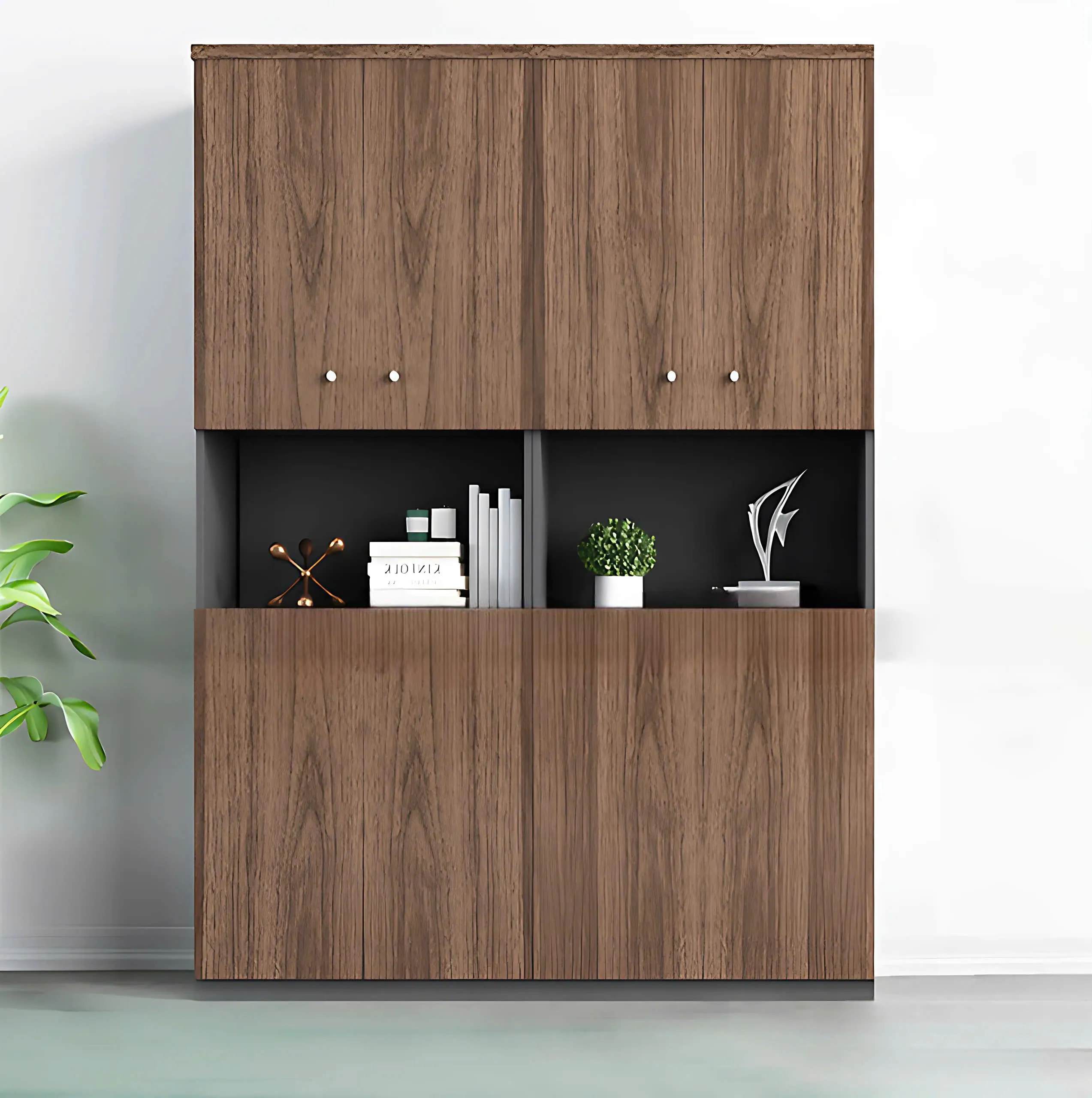 Tủ Tài Liệu Văn Phòng 4 Cánh Gỗ MDF - THS19