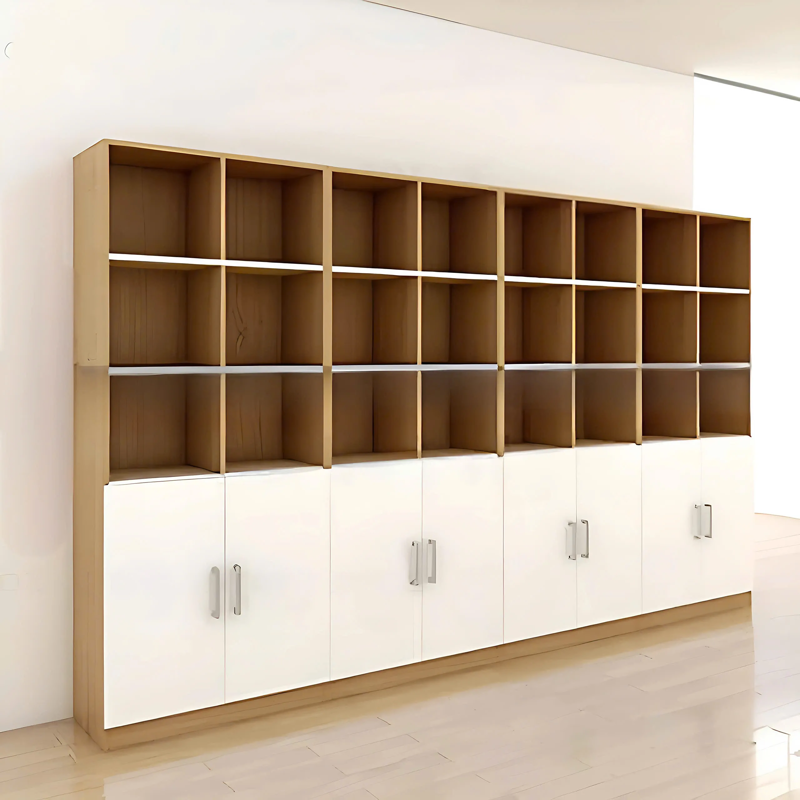 Tủ Tài Liệu Gỗ Nhiều Kệ 3m2 - THS96