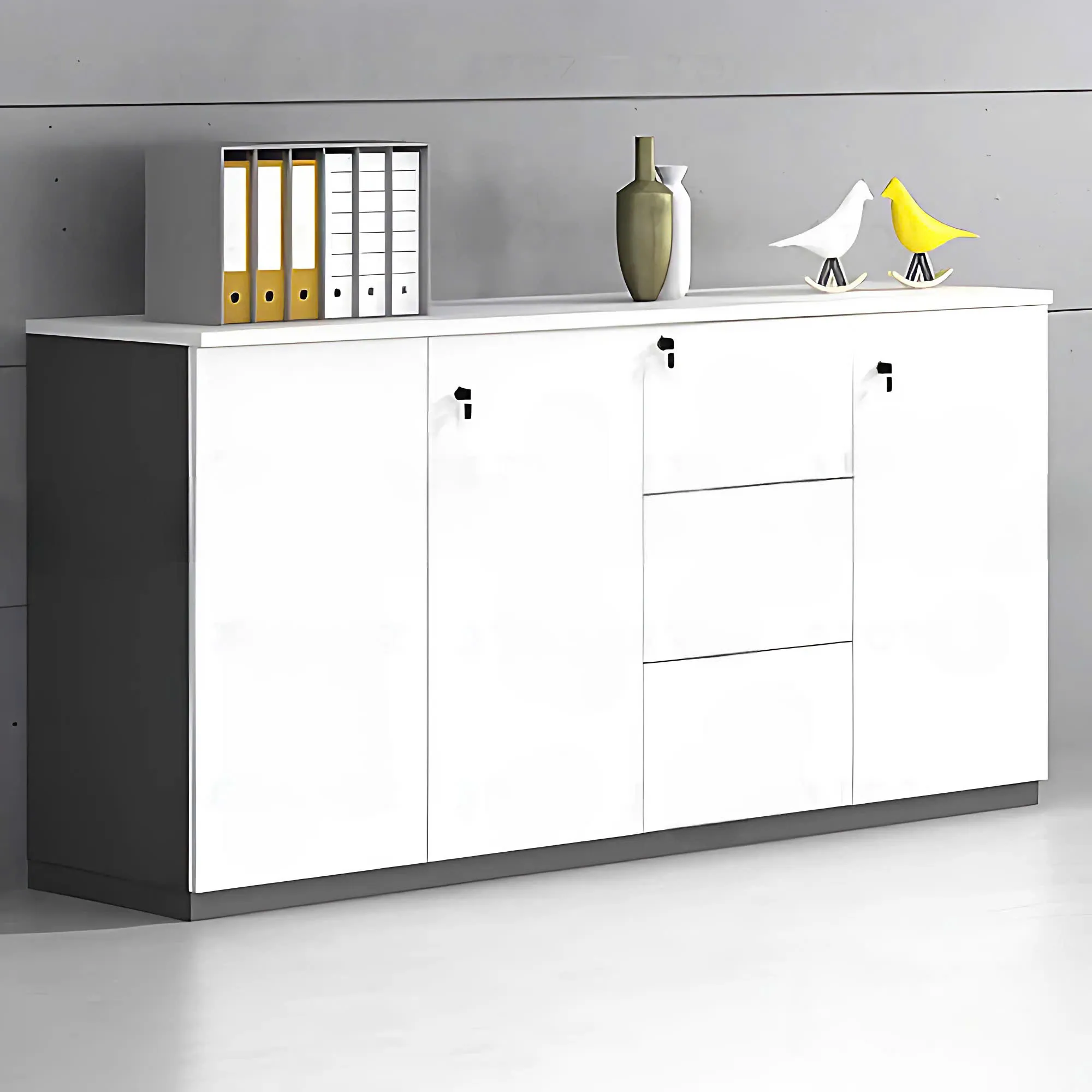 Tủ Tài Liệu Gỗ Dạng Thấp Cho Văn Phòng - THS272