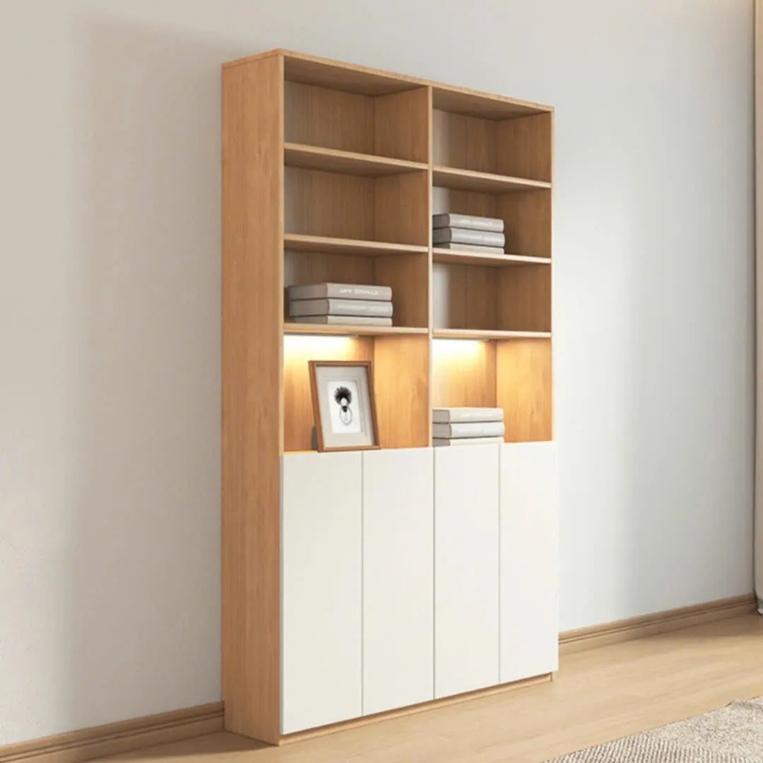 Tủ Hồ Sơ Gỗ Kết Hợp Kệ Trang Trí Sang Trọng - THS317