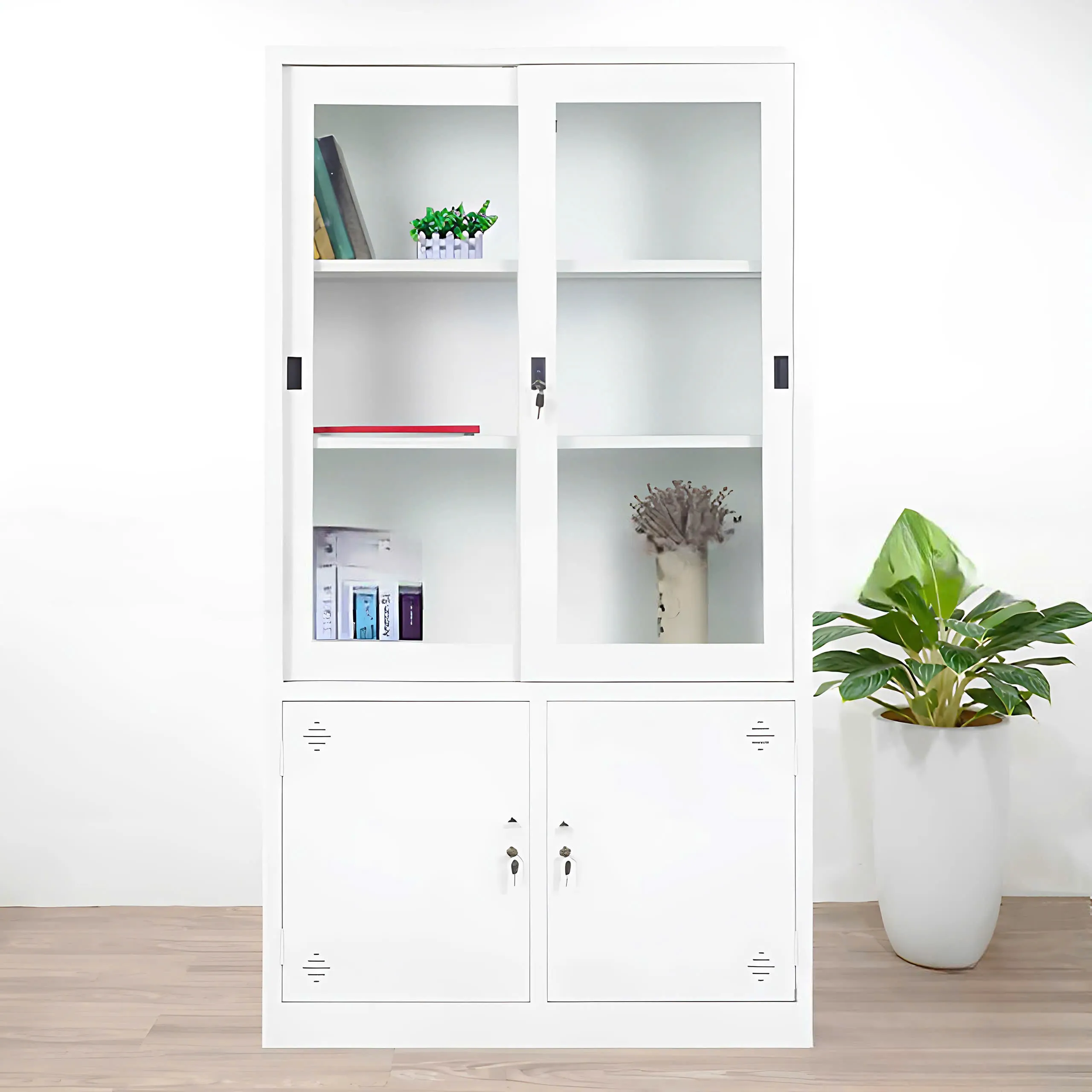 Tủ Locker 2 Cánh Trượt Trong Suốt - TLK52