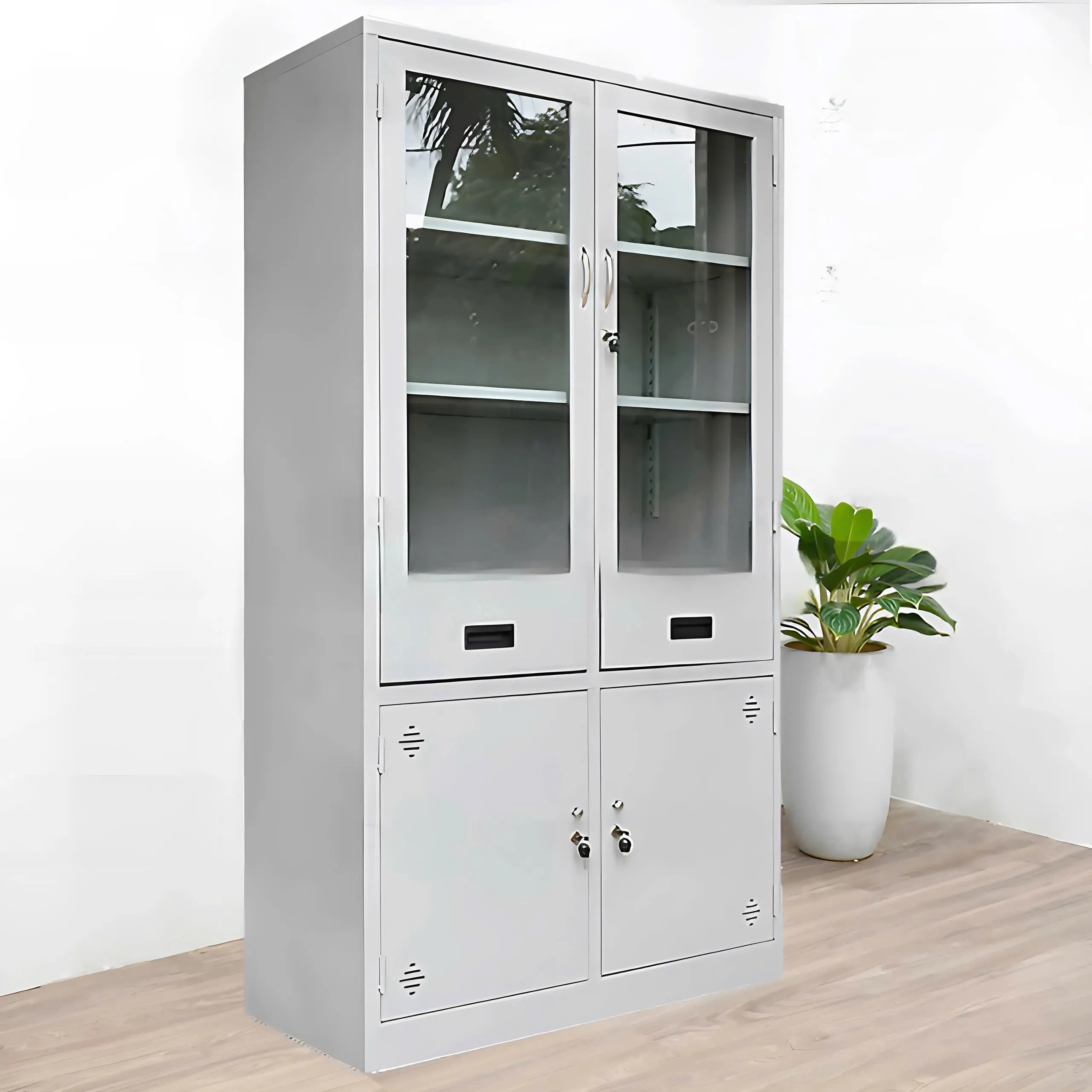 Tủ Locker 2 Cánh Kính Ngăn Kéo Hiện Đại - TLK50