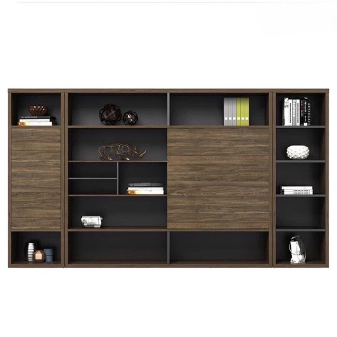 Tủ Tài Liệu Gỗ Kệ Trưng Bày Phòng Lãnh Đạo - THS172
