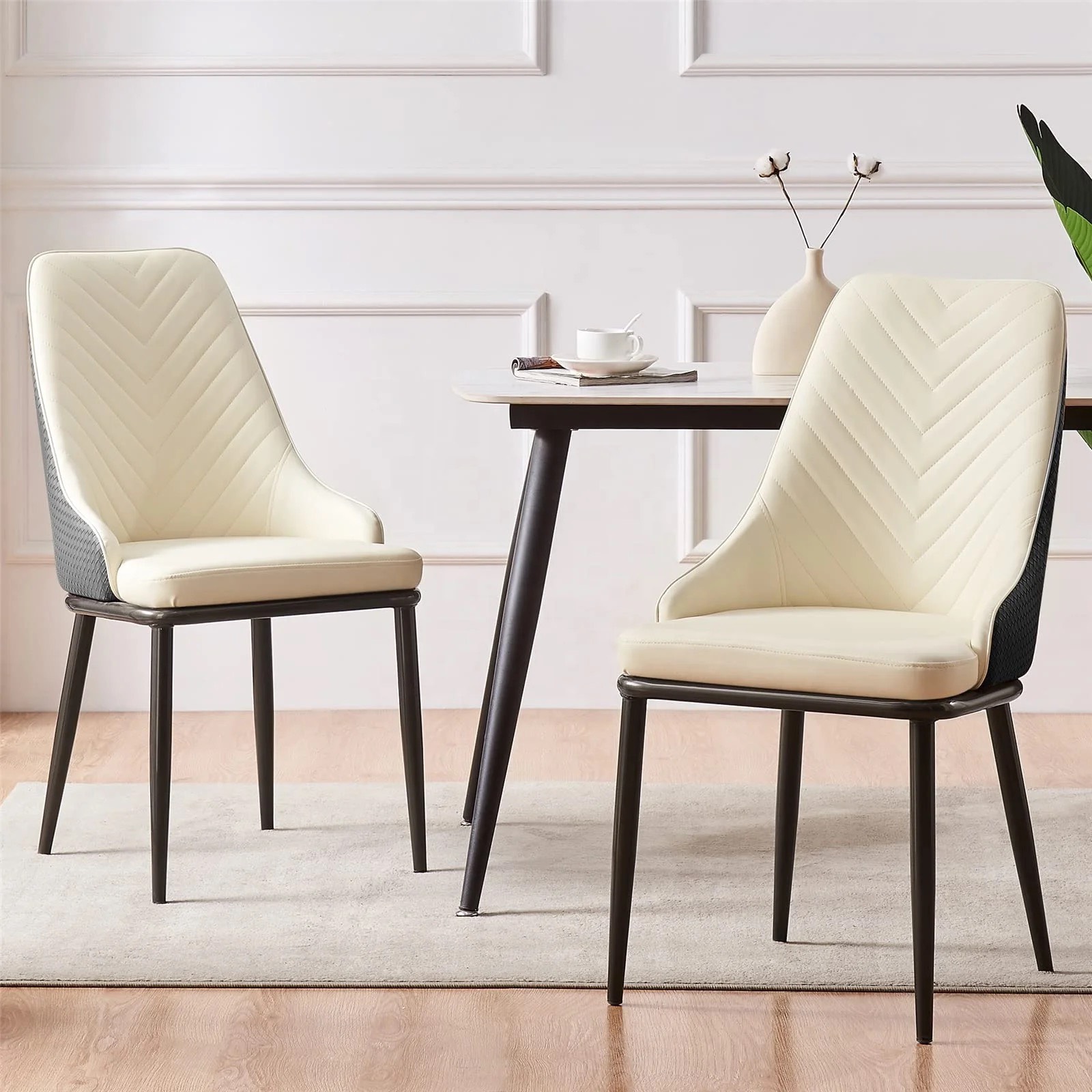 Ghế Ăn SUNNY Lưng Xương Cá Chân Sắt - GA39
