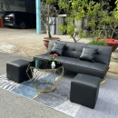 Ghế Sofa Bed Điều Chỉnh 3 Chế Độ Chân Sắt  - SF44