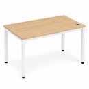 Bàn Làm Việc Độc Lập Chân Sắt Màu Trắng - BLV133