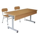 Bàn Ghế Học Sinh Đôi Cao Cấp - BGHS43