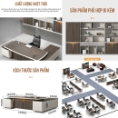 Bàn Giám Đốc Cách Điệu Mạnh Mẽ Đậm Chất Lãnh Đạo - BGD98