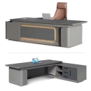 Bàn Giám Đốc Cao Cấp Thiết Kế Chân Cong Độc Đáo – Huỳnh Gia Luxury - BGD160