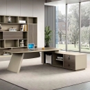 Bàn Giám Đốc Chân Cách Điệu Kèm Tủ Phụ - BGD92