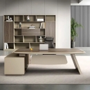 Bàn Giám Đốc Chân Cách Điệu Kèm Tủ Phụ - BGD92
