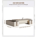 Bàn Giám Đốc  Chữ L Đẳng Cấp Họa Tiết Lạ Mắt - BGD95