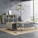 Bàn Giám Đốc Thiết Kế Trẻ Trung Có Tủ Phụ Gỗ MDF Cao Cấp - BGD102