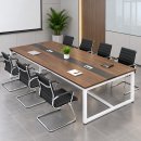 Bàn Họp 240x120x75cm Chân Sắt Màu Trắng Sơn Tĩnh Điện - BH56