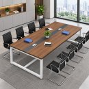 Bàn Họp 240x120x75cm Chân Sắt Màu Trắng Sơn Tĩnh Điện - BH56