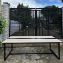 Bàn Họp Văn Phòng Chân Sắt 2m4 x 1m2 Giá Rẻ - BH12