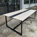 Bàn Họp Văn Phòng Chân Sắt 2m4 x 1m2 Giá Rẻ - BH12