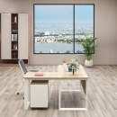 Bàn Làm Việc Chữ L Chân Sắt Hiện Đại - BLV140