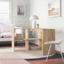 Bàn Làm Việc Gỗ Chữ L Tích Hợp Kệ 4 Ô Đa Dụng - BG76