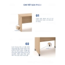 Bàn Làm Việc Gỗ Có 3 Ngăn Kéo Tiện Dụng - BG61