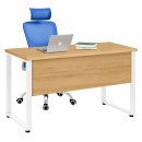 Bàn Làm Việc Chân Sắt Trắng Khung Chữ U Hiện Đại BLV129