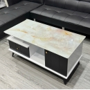 Bàn Trà Sofa Mặt Vân Đá 2 Hộc Tủ Hiện Đại - BT27