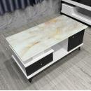 Bàn Trà Sofa Mặt Vân Đá 2 Hộc Tủ Hiện Đại - BT27