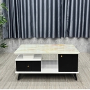 Bàn Trà Sofa Mặt Vân Đá 2 Hộc Tủ Hiện Đại - BT27