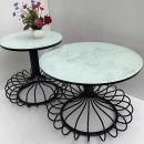 Bàn Trà Sofa Dáng Đồng Hồ Cát - BT10