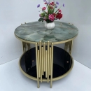 Bàn Trà Tròn Sofa 2 Tầng - BT4