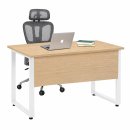 Bàn Làm Việc Chân Sắt Trắng Khung Chữ U Hiện Đại BLV129