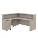 Quầy Lễ Tân Góc Chữ L Thiết Kế Mới Mẻ - LT9
