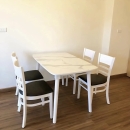 Bộ Bàn Ăn CaBin 4 Ghế Có Nệm Giả Đá Trắng - BGA12