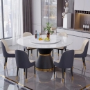 Bộ Bàn Ăn Mâm Tròn Xoay 6 Ghế Monet - BGA21