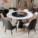 Bộ Bàn Ăn Mâm Tròn Xoay 6 Ghế Monet - BGA21