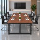 Bàn Họp Văn Phòng 200x100x75cm Chân Sắt Đen – BH62