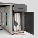 Cụm Bàn Làm Việc 4 Chỗ Thiết Kế Chuyên Nghiệp - BC68