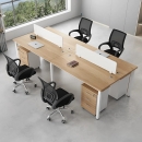 Cụm Bàn Làm Việc 4 Người 2m4 Chân Sắt Đa Năng - BC21