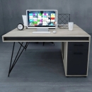 Cụm Bàn Làm Việc Nhóm 2 Người Gỗ MDF Có Hộc Tủ Tiện Dụng - BC75