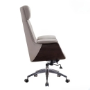 Ghế Giám Đốc Bọc Da Ốp Gỗ Sang Trọng - GGĐ10