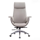 Ghế Giám Đốc Bọc Da Ốp Gỗ Sang Trọng - GGĐ10