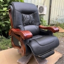 Ghế Giám Đốc Da Tay Gỗ Cao Cấp - GGĐ40