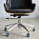 Ghế Giám Đốc Lưng Gỗ Nhập Khẩu - GGĐ11