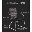 Ghế Phòng Họp Chân Quỳ Chéo Lưng Vải - GQ32