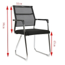 Ghế Phòng Họp Chân Quỳ Lưới Lưng Thấp - GQ23