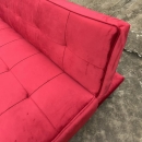 Ghế Sofa Giường Nằm Nhung Màu Đỏ Đẹp - SF7